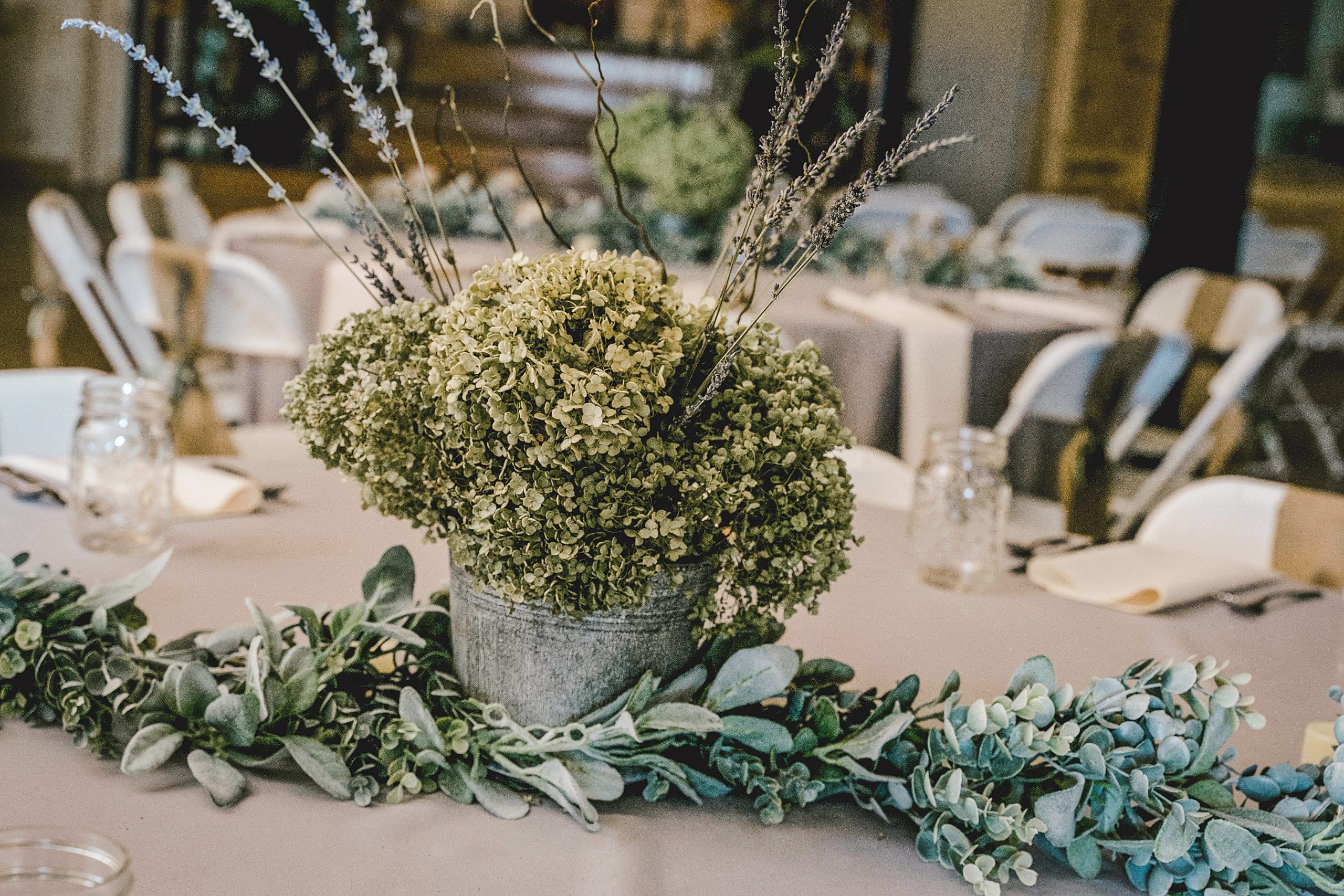 hydrangea centerpiece