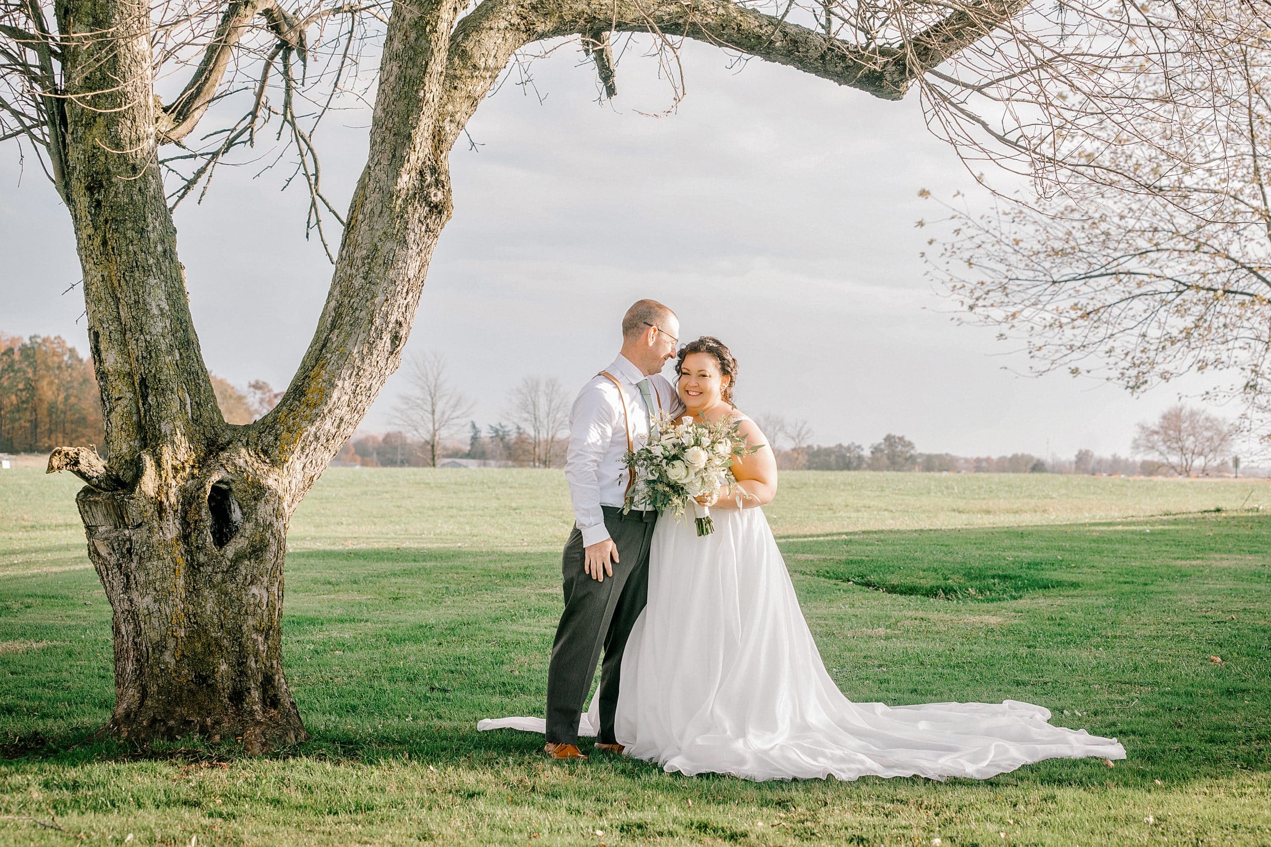 under the big tree wedding picture