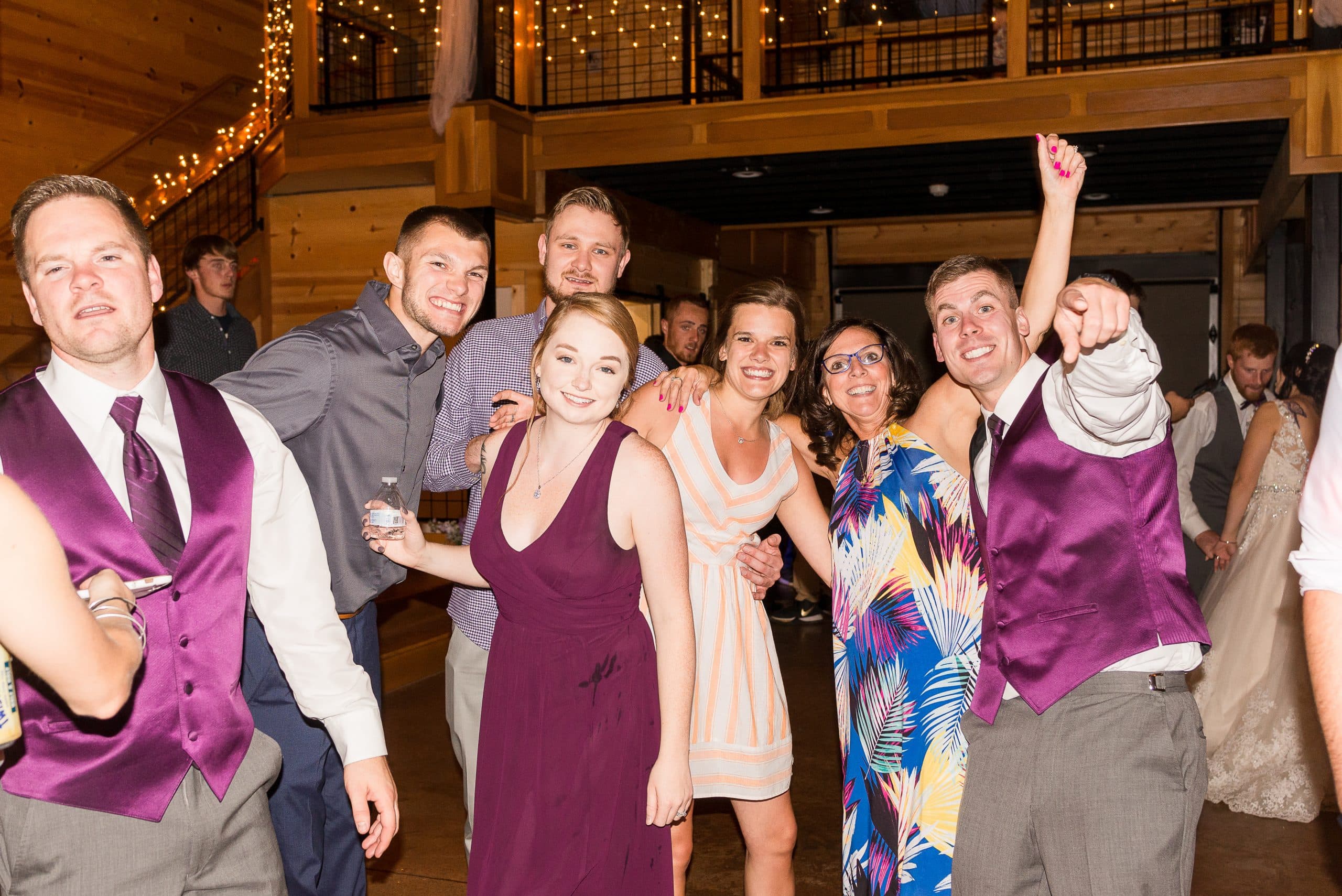 dancing people at a wedding